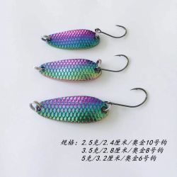 七彩龙鳞亮片溪流微物翘嘴鲈鱼马口白条罗非全水层通杀