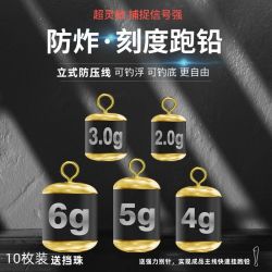 散装防炸跑铅抗走水刻度滑铅主线子线灵活渔具垂钓用品方便小配件
