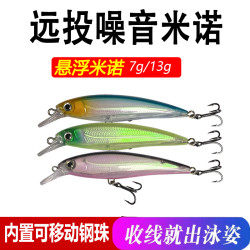流云 悬浮米诺路亚饵远投浮水假饵悬停钓翘嘴鲈鱼感鱼黑鱼6066钩仿生