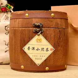 棠谦云南勐海糯米香普洱茶小沱茶陈年熟茶小粒装茶坨饼黑茶叶罐装
