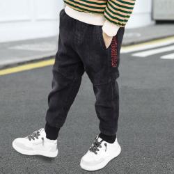 加绒牛仔裤子秋冬款春秋款中大童儿童加厚男孩加绒棉裤冬季加厚潮