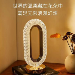 聚宸兴 现代简约星眸椭圆客厅浪漫装饰床头创意跑道氛围小夜灯桌面摆件新
