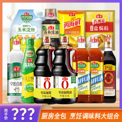 海天 家用调味料礼包酱油蚝油料酒等到手11件