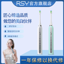 RSY声波电动情侣刷头USB充电IPX7级自动防水电动电动电动牙刷推荐