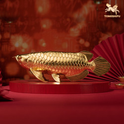 铜师傅 《金龙鱼》客厅桌面铜摆件 家居装饰工艺品