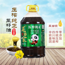菜当家 四川菜籽油5L非转基因传统压榨植物油非大豆油食用油粮油