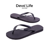 Devo Life DevoLife人字拖女夏外穿防滑平底简约平跟夹脚情侣沙滩拖16578