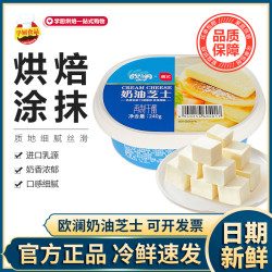 展艺 欧澜奶油芝士块干乳酪芝士巴斯克蛋糕奶酪馅料家用烘焙240g