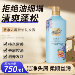洁碧泉香水去屑控油洗发露750ml一瓶--btx洗发水养发柔顺