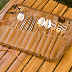 Mountainhiker 户外露营十一餐具包多功能加厚帆布包便捷防水带餐具