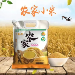 千福翔 2025年 农家有机小米 5斤  精选颗粒饱满黄小米