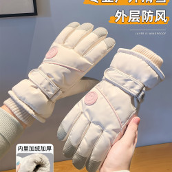 公主请下单~冬可爱加绒防水滑雪手套保暖女户外骑车骑车防寒手套