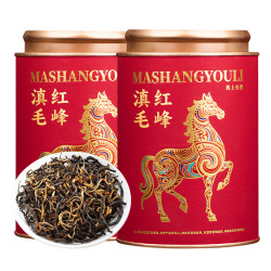 恒韵 正宗云南凤庆古树滇红新茶蜜香型浓香型滇红毛峰红茶茶叶送礼罐装