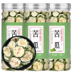 钰花满堂 苦瓜茶果蔬茶苦瓜片原味苦瓜茶花茶代用茶苦瓜干罐装