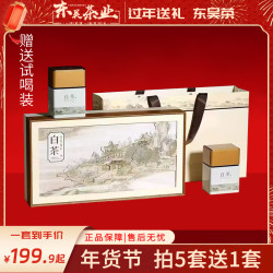 东吴茶一3D立体浮雕茶礼盒春节过年送礼高端礼盒白茶黄金芽绿茶LB