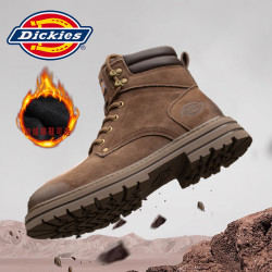 Dickies 加绒保暖马丁靴雅丹风2026夏季美拉德时尚情侣鞋厚底男靴