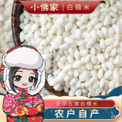 25年鑫蕴新白糯米5斤装糯米包粽子新鲜东北端午节五月节五月初五