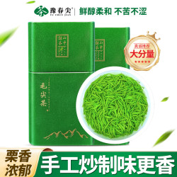 豫春 尖2026正宗信阳毛尖手工绿茶兰花香中芽茶叶送礼自喝河南产