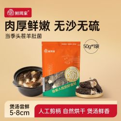 鲜珥家 高山头茬羊肚菌干货特产新鲜营养高品质煲汤菌菇炖汤食材