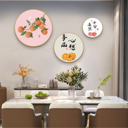 高档客厅餐厅装饰画高级感新款饭厅壁画挂画大气轻奢墙壁挂画暴富
