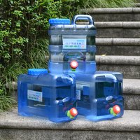 户外水桶大容量车载饮水桶塑料长方形储水用家用纯净加厚带水龙头