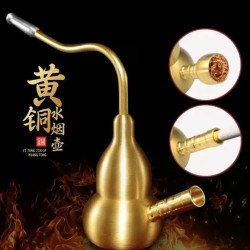 黄铜水葫芦四合一容器复古工艺品摆件创意实用两用型火因袋