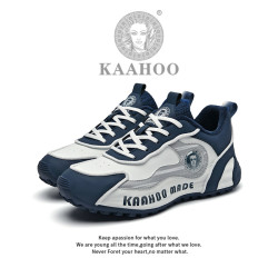 杜莎蕾奴 KAAHOO轻奢手工时尚休闲鞋男女情侣百搭软底减震透气网面运动鞋