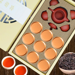 古人堂 私房茶米黄色纸盒礼盒装茶叶2款可选大红袍100克或小青柑150克