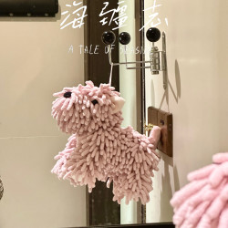 可爱小狗雪尼尔擦手公仔多功能卡通动物创意擦手巾毛绒玩具擦手巾