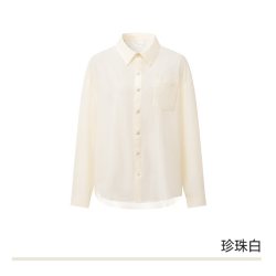 MISSWISS 防晒衬衫女2026夏季薄款透气防紫外线宽松百搭长袖衬衣
