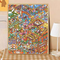独家高品质DIY数字油画丙烯手工装饰挂画