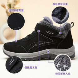 全加绒!防水！加宽加高不挤脚一脚蹬休闲款男女鞋