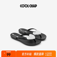 COOLCHAP 夏季新款爱心人字拖