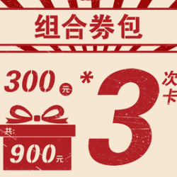 300元代金券·3次卡|限1张