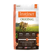 淘金币可用：Instinct 经典无谷系列 三文鱼配方猫粮 10磅