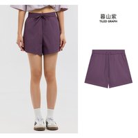 美特斯邦威 凉感速干 山系户外机能风 女士短裤
