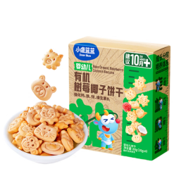 小鹿蓝蓝 婴幼儿有机饼干  树莓椰子味 1盒 80g
