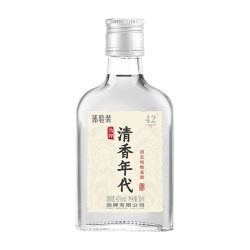 毛铺 劲牌清香年代 光瓶口粮酒 清香型草本白酒基酒 纯粮基酒 42度 50mL 1瓶 清香年代小酒