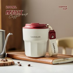 LOCK&LOCK 保温杯女生316L不锈钢咖啡杯便携直饮喝水杯随行杯