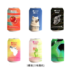 科尔姆果泥啤酒果泥精酿果味小甜酒流体果泥啤酒330ml*6罐装