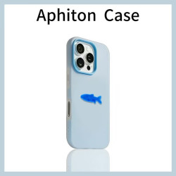 C 【裸机手感】一条小蓝鱼高级质感机壳公园苹果手机壳iPhone11-17系列 A款 iPhone 17 Pro Max