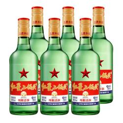 红星 北京红星二锅头绿瓶56度750ml*6瓶整箱清香型纯粮白酒陈酿高粱