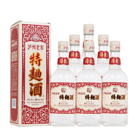 LUZHOULAOJIAO 泸州老窖 白酒 特曲60版喜庆宴席装 浓香型白酒 52度 500ml*6整箱装