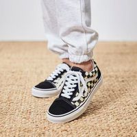 百亿补贴：VANS 帆布夏季黑白棋盘格减震耐磨请便透气低帮板鞋男女日版