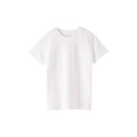 MUJI 無印良品 天竺织圆领短袖T恤 白色 S(155/80A)