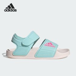 adidas 女小童夏季轻便漏趾透气涉水运动沙滩凉鞋ID3379