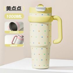 亲琴 可爱保温杯冬季新款女生大容量冰霸杯学生上学专用便携