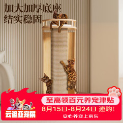 梵都宠舍 猫爬架多功能斜梯猫墙猫抓柱斜面大面积猫抓垫云顶猫窝
