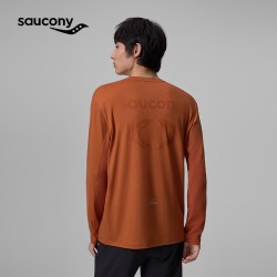 saucony 官方男美利奴羊毛运动休闲舒适透气圆领长袖T恤