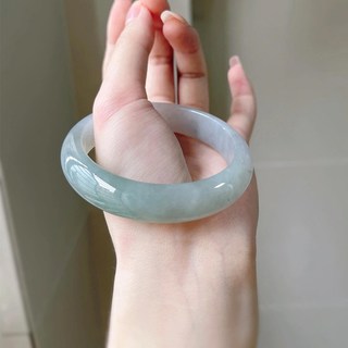 小星娜 缅甸冰透种晴水翡翠玉手镯